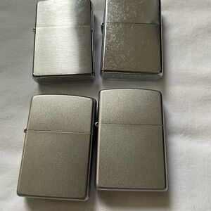 ZIPPO Silver Metal Lighter Set